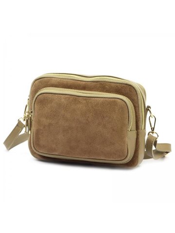 Damska Torebka Skórzana Luka 25-010 taupe