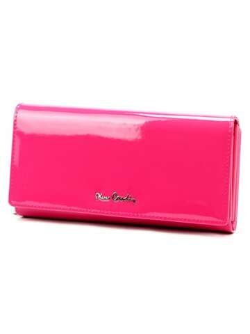 Portfel damski skórzany Pierre Cardin 07 SHINY 121 fuksja duży poziomy