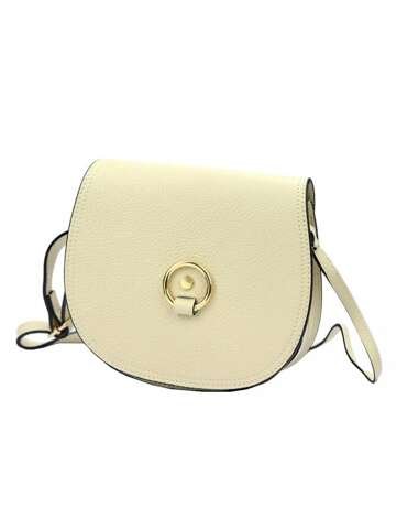 Torebka Skórzana Florence 38 DOLLARO Beżowa Listonoszka Crossbody