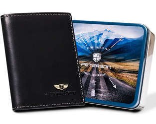 Cienki portfel męski na karty — Peterson