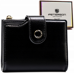 Stylowy średni portfel damski ze skóry ekologicznej Peterson