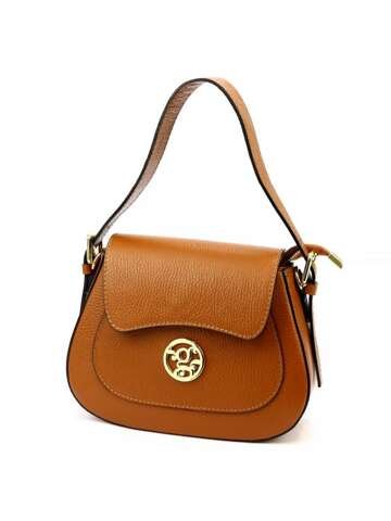 Torebka Damska Skórzana Gregorio 1741 DOLLARO Camel Średnia Na Ramię