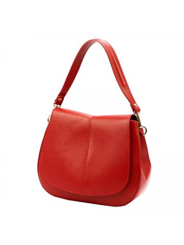 Damska Torebka Skórzana Luka 24-033 DOLLARO jasno czerwony