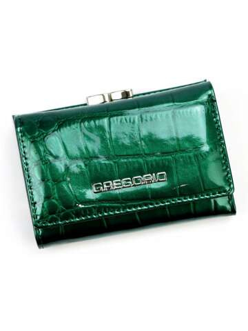 Portfel Damski Gregorio BC-117 Zielony, Skórzany, Poziomy, RFID Secure