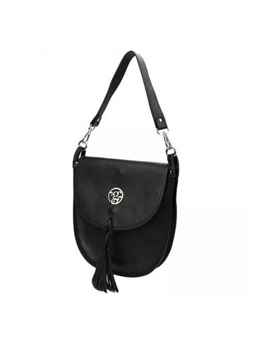 Torebka Skórzana Gregorio 1715 DOLLARO Czarna Listonoszka Naturalna