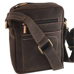 Skórzana torba męska z długim paskiem na ramię Always Wild