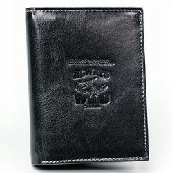 Duży pionowy portfel męski ze skóry naturalnej Always Wild