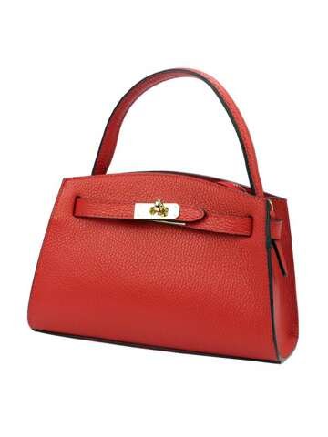 Damska Torebka Skórzana Luka 24-025 DOLLARO Czerwony Mała do Ręki na Ramię Crossbody