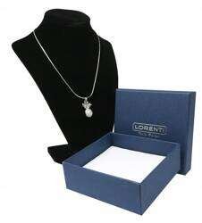 Naszyjnik damski w srebrnym kolorze z zawieszką w kształcie ananasa Lorenti