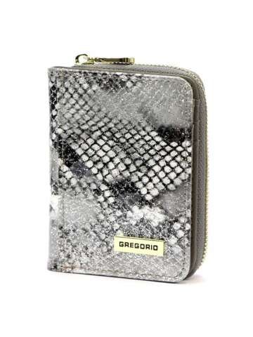Portfel damski skórzany Gregorio SNR-125 popiel z RFID