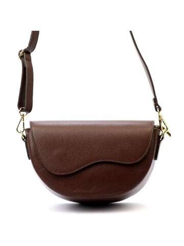 Damska Torebka Skórzana Luka 20-063 DOLLARO ciemny brąz