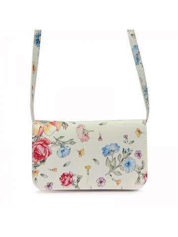 Torebka Damska Gregorio 107 FL Biała Skóra Naturalna Elegancka Na Ramię Crossbody