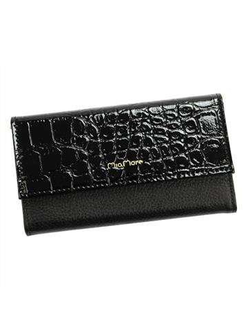 Etui na Telefon MiaMore PHONE CASE M1782 Czarne z Ekoskóry z Złotym Łańcuszkiem dla iPhone 13