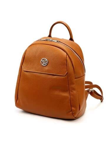 Skórzany plecak damski camel Gregorio 1742 DOLLARO miejski na szelkach