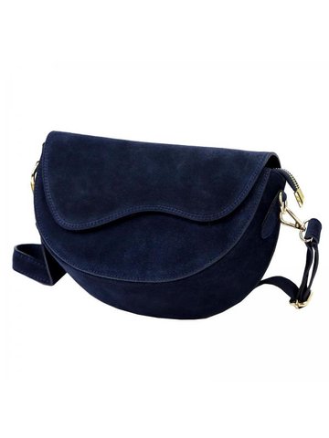 Damska Torebka Skórzana Luka 25-004 granatowy