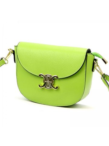 Damska Torebka Skórzana Luka 20-065 DOLLARO jasny zielony