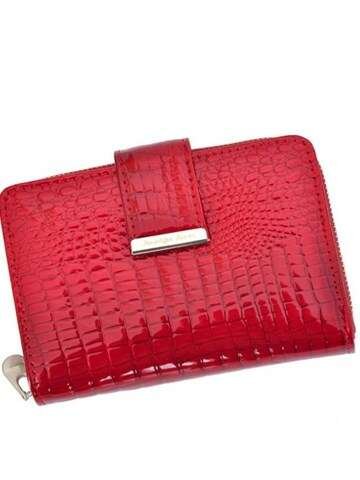 Portfel Damski Skórzany Jennifer Jones 5198-2 Czerwony Classic