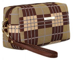 Damska kosmetyczka podróżna w kratkę Rovicky
