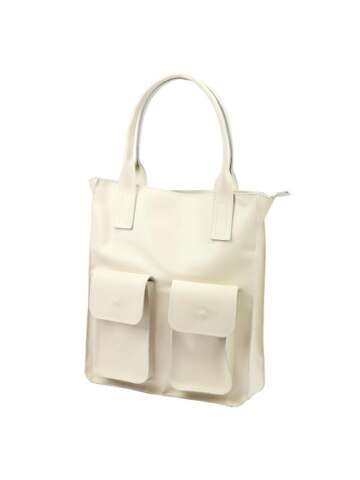 Damska Torebka Skórzana A4 Gregorio 1719 (01-001) Beżowa na Ramię i do Ręki