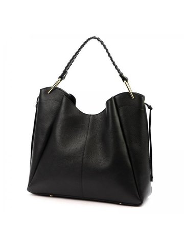 Damska Torebka Skórzana A4 Luka 26-080 DOLLARO czarny