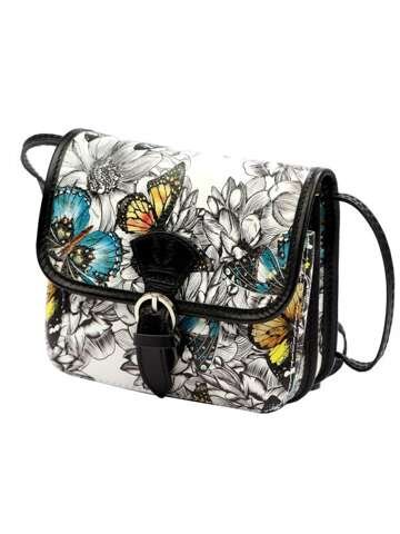 Torebka Damska Skórzana Gregorio 112 MOT-2 Listonoszka Wzór 1 Naturalna Skóra