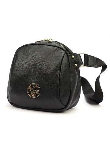 Damska Torebka Skórzana Czarna Gregorio 1720 DOLLARO Crossbody Na Ramię