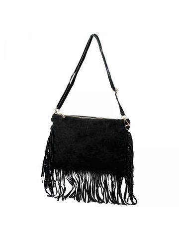 Damska Torebka Skórzana Luka 25-017 czarny