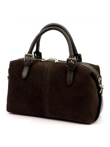 Damska Torebka Skórzana Luka 26-078 ciemny brąz