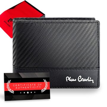 Pierre Cardin portfel Carbon RFID skórzany męski | nowoczesny, trwały