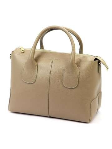 Damska Torebka Skórzana Luka 24-039 DOLLARO ciemny beż