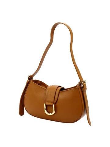 Torebka Damska Skórzana Luka 24-037 DOLLARO Camel Listonoszka Na Ramię