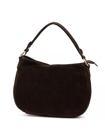 Damska Torebka Skórzana Luka 24-085 GOLD ciemny brąz