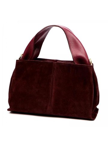 Damska Torebka Skórzana Luka 24-061 bordo
