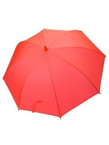 Parasol Pierre Cardin OMB-09 Czerwony Duży Półautomatyczny z Metalową Laską i Poszyciem z Poliestru