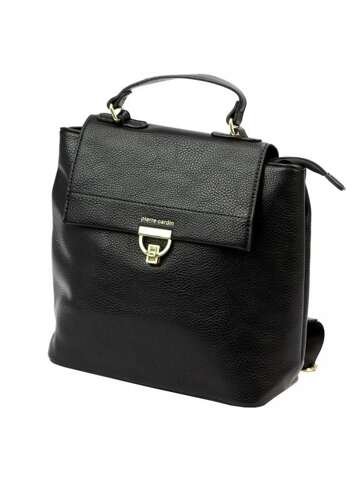 Damska torebka eko Pierre Cardin GN22 6340 czarna plecak na ramię
