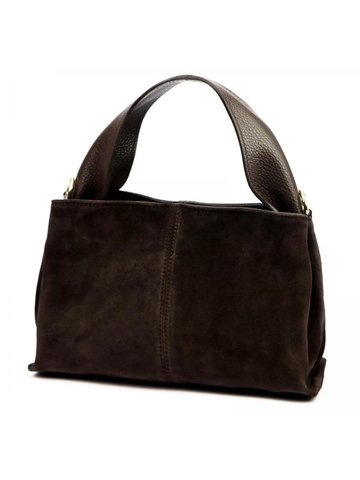 Damska Torebka Skórzana Luka 24-061 ciemny brąz