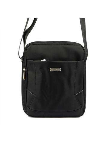 Saszetka Męska Coveri World CW7063 Czarna z Poliestru Crossbody z Regulowanym Paskiem