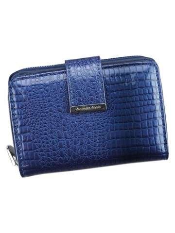 Portfel Damski Jennifer Jones 5198-2 Skóra Naturalna Niebieski