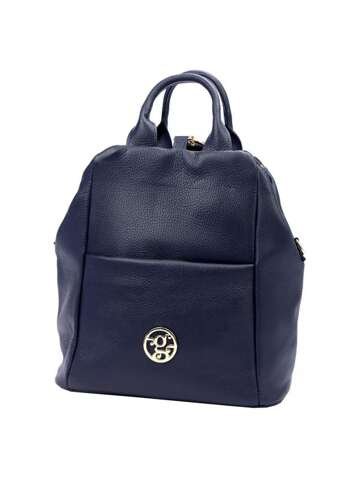 Torebka Gregorio 1733 DOLLARO Skórzana Granatowa Duża Na Ramię