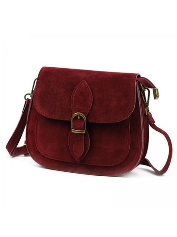 Damska Torebka Skórzana Luka 25-020 bordo