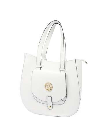 Damska Torebka Skórzana Gregorio 1729 DOLLARO Biała Shopper na Ramię