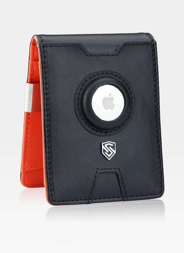 Portfel Męski z Miejscem na AirTag  STEVENS Skórzany Klips RFID z szybkim dostępem do karty