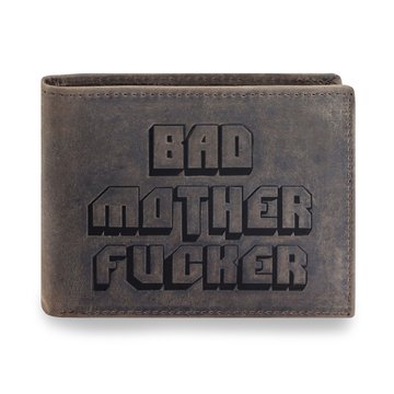 Portfel Męski STEVENS Skórzany SLIM BAD MOTHER F**** PULP FICTION