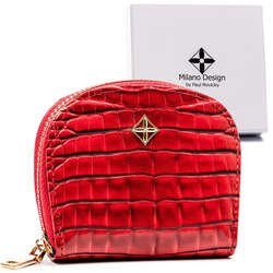 Mała portmonetka damska na zamek Milano Design