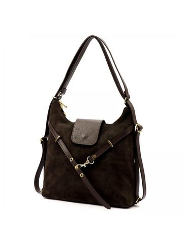 Damska Torebka Skórzana Luka 26-033 ciemny brąz