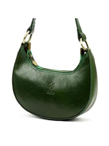 Damska Torebka Skórzana Zielona Florence 48 D Na Ramię i Do Ręki
