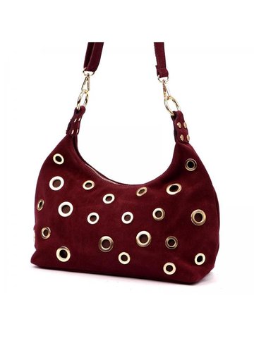 Damska Torebka Skórzana Luka 26-052 bordo