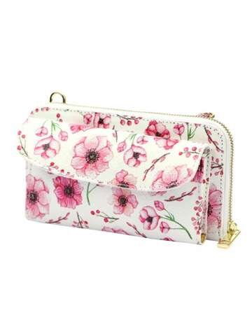 Skórzany portfel damski Gregorio G01 8823 DOLLARO wzór 5 z kieszenią na telefon