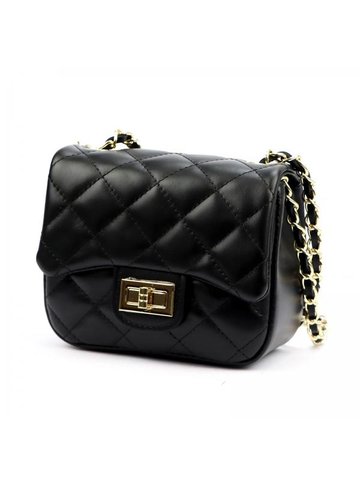 Damska Torebka Skórzana Luka 25-066 czarny