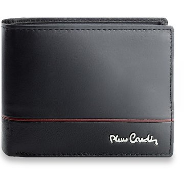 Pierre Cardin YS605 324 Czarny Męski Portfel Skórzany z Ochroną RFID Poziomy